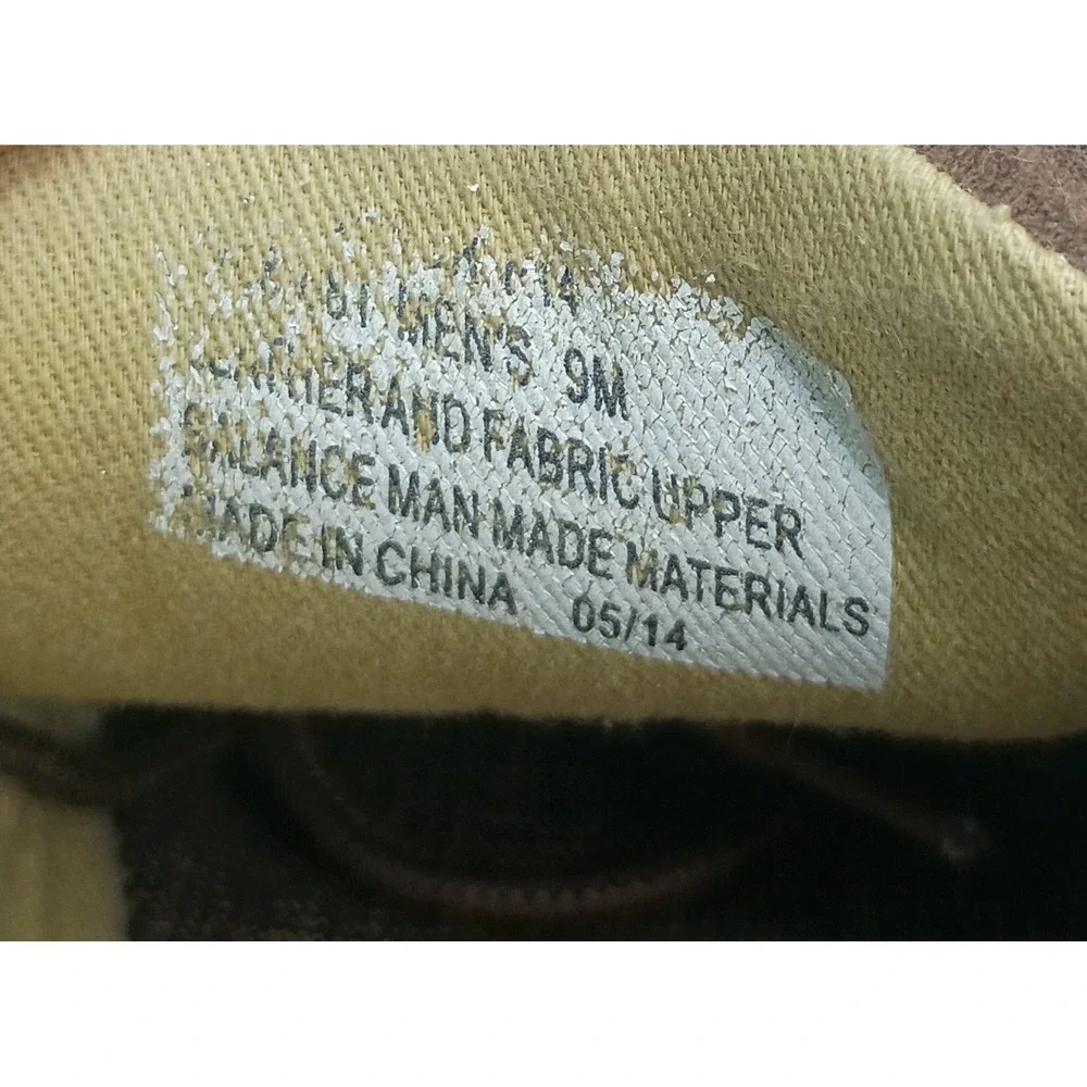 G.H. Bass & Co Boat Shoes Men Size 9 Brown Suede Fabric Lace Up Casual